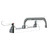 ELKAY  LK810TS08T4 8" Centerset with Exposed Deck Faucet with 8" Tube Spout 4" Wristblade Handles -Chrome