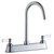 ELKAY  LK810LGN05L2 8" Centerset with Exposed Deck Laminar Flow Faucet with 5" Gooseneck Spout 2" Lever Handles -Chrome