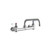 Elkay Foodservice 8" Centerset Wall Mount Faucet with 8" Tube Spout 2" Lever Handles 1/2in Offset Inlets -Chrome - LK940TS08L2H
