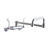 Elkay Foodservice 3-8" Adjustable Centers Wall Mount Faucet w/Double Swing Spout 4" Wristblade Handles 2in Inlet - LK945DS20T4T