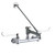 Elkay 8" Centerset Wall Mount Faucet with 7" Bucket Hook Spt 6" Wristblade Handles 1/2in Offset Inlets Rough -Chrome - LK940BR07T6H