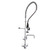 Elkay Single Hole Concealed Deck Mount Faucet 44in Flexible Hose with 1.2 GPM Spray Head + 10in Arc Tube Spout 2in Lever Handles - LK543AF10LC