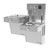 Elkay Halsey Taylor HydroBoost Vandal-Resistant Bottle Filling Station & Bi-Level ADA Cooler Filtered Refrigerated - Stainless - HTHBHVR8BL
