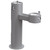 ELKAY  4420FRKGRY Halsey Taylor Endura II Tubular Outdoor Drinking Fountain Bi-Level Pedestal Non-Filtered Non-Refrigerated Freeze Resistant - Gray
