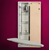 Iron-A-Way Electric Ironing Center - Built In Swiveling 46" Ironing Board with Light and Toggle Switch - Right Hinged Flat White Door - AE46FWU