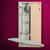 Iron-A-Way Electric Ironing Center - Built In Swiveling 46" Ironing Board with Light and Toggle Switch - Right Hinged Flat Maple Veneer Door - AE46WDU