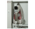 Iron-A-Way Ironing Center - 42" Built In Swiveling Ironing Board Cabinet - Right Hinged Raised White Door - ANE42RWU