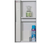 Iron-A-Way Ironing Center - 46" Built In Swiveling Ironing Board and Cabinet - Right Hinged Raised White Door