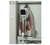 Iron-A-Way Ironing Center - 42" Built In Ironing Board With Electric System, Light, and Timer - Right Hinged Flat White Door