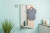 Iron-A-Way Ironing Center - 42" Built In Ironing Board - Right Hinged Flat Maple Veneer Door - IAW42WDU