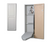 Iron-A-Way Ironing Center - 42" Built In Ironing Board With Storage - Right Hinged Raised White Door - Non Electric - NE42RWU