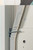 Iron-A-Way Ironing Center - 42 Inch Built-In Swiveling Ironing Board With Electric System, Light and Toggle Switch - Left Hinged Raised White Door - AE42RWU-L