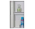 Iron-A-Way Ironing Center - 42" Built-In Swiveling Ironing Board With Storage Cabinet - Left Hinged Flat White Door