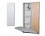 Iron-A-Way Ironing Center - 46" Built In Swiveling Ironing Board and Cabinet - Left Hinged Flat White Door