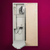 Iron-A-Way Ironing Center - 42" Built-In Ironing Board With Electric System, Light and Toggle Switch - Left Hinged Flat White Door - E42FWU-L