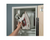 Iron-A-Way Ironing Center - 42" Built-In Ironing Board With Electric System, Light and Timer - Left Hinged Flat Maple Veneer Wood Door - E42WDU-L