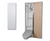 Iron-A-Way Ironing Center - 46" Built-In Ironing Board With Electric System, Light, and Timer - Left Hinged Flat White Door