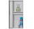 Iron-A-Way Ironing Center - 42" Built In Ironing Board With Storage - Left Hinged Flat Maple Veneer Wood Door - Non Electric - NE42WDU-L