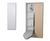 IRON-A-WAY Built In Wall Ironing Center NE46FWU-L NE-46 with Flat White Door - Left Hand Hinge