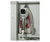 IRON-A-WAY Built In Wall Ironing Center NE46RWU-L NE-46 with Raised White Door - Left Hand Hinge