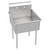 ELKAY  B1C18X21X Dependabilt Stainless Steel 21" x 24-1/2" x 42" 18 Gauge One Compartment Budget Sink with Stainless Steel Legs