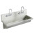 Elkay Stainless Steel 48" x 20" x 8", Wall Hung Multiple Station Hand Wash Sink Kit - EWMA4820C