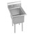 Elkay Dependabilt Stainless Steel 25" x 25-13/16" x 43-3/4" 18 Gauge One Compartment Sink with Stainless Steel Legs - E1C20X20-0X