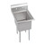 Elkay Dependabilt Stainless Steel 23" x 29-13/16" x 44-3/4" 16 Gauge One Compartment Sink with Stainless Steel Legs - 1C18X24-0X