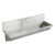Elkay Stainless Steel 96" x 20" x 8", Wall Hung Multiple Station Hand Wash Sink - EWMA96208