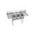 ELKAY  3C10X14-2-12X Dependabilt Stainless Steel 58" x 19-13/16" x 43-3/4" 16 Gauge Three Compartment Sink w/ 12" Left and Right Drainboards and Stainless Steel Legs