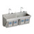 Elkay Stainless Steel 60" x 23" x 26", Wall Hung Double Station Surgeon Scrub Sink Kit - EWSF26026KWSC