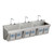 ELKAY  EWSF39026KWSC Stainless Steel 90" x 23" x 26", Wall Hung Triple Station Surgeon Scrub Sink Kit