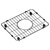 Elkay Crosstown Stainless Steel 11" x 8-1/4" x 1-1/4" Bottom Grid - CTXBG118