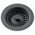 ELKAY LKQS35GY Polymer Drain Fitting with Removable Basket Strainer and Rubber Stopper -Dusk Gray