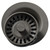 Elkay Polymer 3-1/2" Disposer Flange with Removable Basket Strainer and Rubber Stopper -Chestnut - LKQD35CN