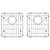 Elkay Crosstown Stainless Steel 12-3/4" x 14-1/4" x 1-1/4" Bottom Grid - CTXBG1314