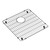 Elkay Crosstown Stainless Steel 16-1/4" x 16-1/4" x 1-1/4" Bottom Grid - CTXBG1616