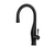 HamatUSA  IMPD-1000 MB Dual Function Hidden Pull Down Kitchen Faucet in Matte Black