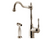 HamatUSA  NOSP-4000 PN Traditional Brass Single Lever Faucet with Side Spray in Polished Nickel