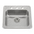 HamatUSA ADA Topmount Stainless Steel 3-hole Sink - 19 1/2 x 19 inches - TADA-1919ST-6.5-3-1