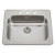 HamatUSA ADA Topmount Stainless Steel 3-hole Sink - 25 x 22 inches - TADA-2522ST-6.5-3-1