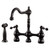 HamatUSA  NOBS-4000 OB Two Handle Bridge Faucet with Side Spray in Oil Rubbed Bronze
