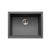 HamatUSA  SIO-2317SU-SL Granite Undermount Single Bowl Kitchen Sink, Slate