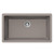 HamatUSA Granite Undermount Large Single Bowl Kitchen Sink, Taupe - 33 x 18 1/2 inches - SIO-3319SU-TA