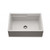 HamatUSA Granite Apron-Front Undermount Workstation Kitchen Sink, White - 33 x 20 inches - SIO-3320SAW-WH