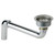 Elkay Stainless Steel Body 3-1/2" Drain Strainer Basket and Offset Tailpiece - LKAD35