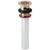 Elkay 1-1/2" Drain Fitting CuVerro Antimicrobial Copper with Perforated Grid and Tailpiece - LK174-CU