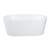 Kingston Brass VTDE512823 Aqua Eden 51-Inch Acrylic Freestanding Tub with Drain, - Glossy White