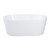 Kingston Brass VTDE633023 Aqua Eden 63-Inch Acrylic Freestanding Tub with Drain, - Glossy White