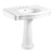 Kingston Brass Fauceture VPB3534 Sovereign 35" Ceramic Pedestal Sink (4-Inch, 3 Hole), - Glossy White